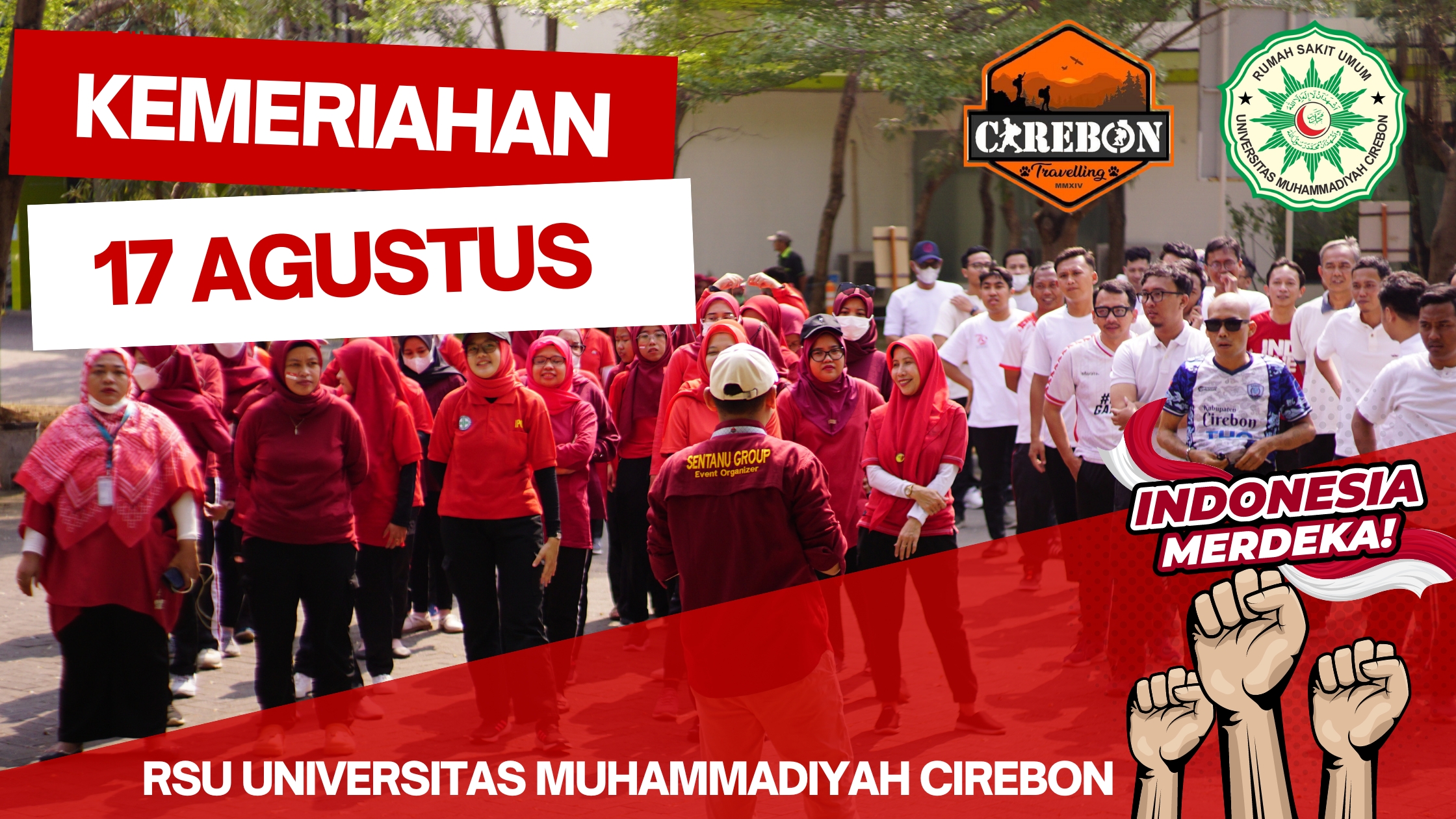 Kemeriahan Perayaan HUT Kemerdekaan RI, RSU Universitas Muhammadiyah Cirebon Gelar Berbagai Macam Kegiatan dan Perlombaan